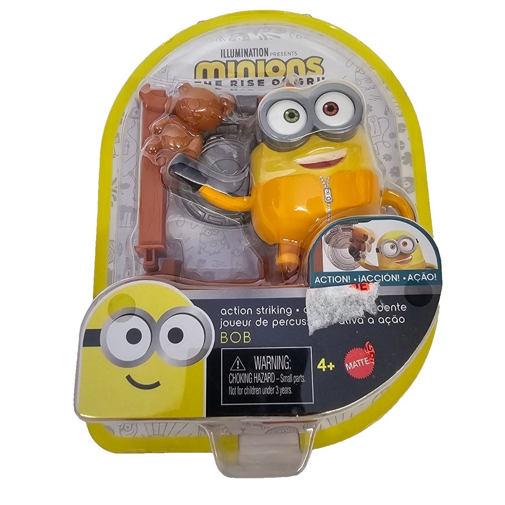 New in Package Minions the Rise of Gru action striking Bob figurine with‎ Tim